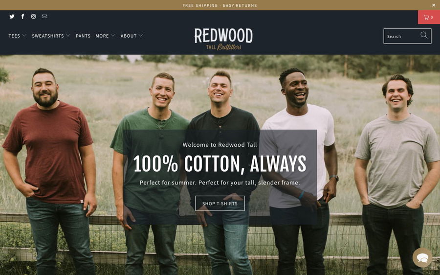 Redwood Tall Outfitters on Shomp