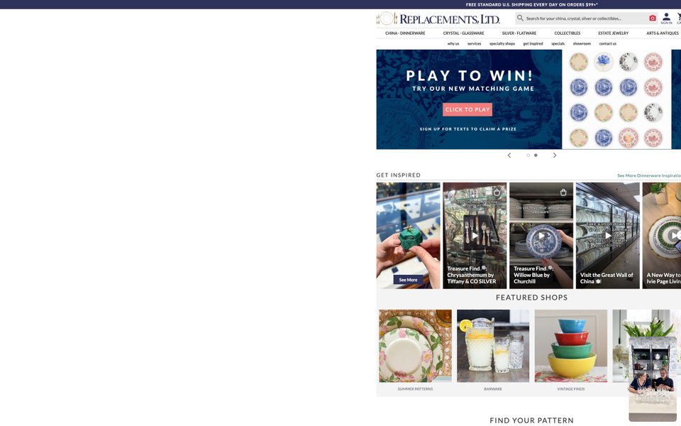 Replacements, Ltd. website