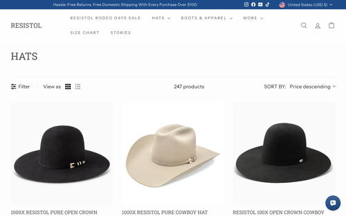 Resistol website screenshot