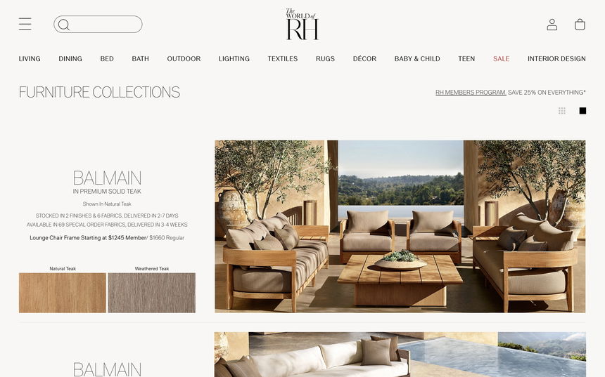 Restoration Hardware on Shomp