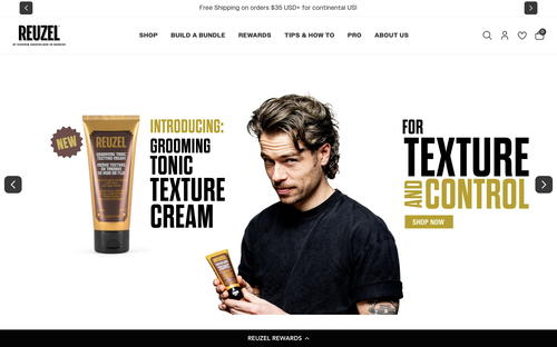 Reuzel website screenshot