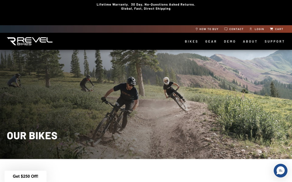 Revel Bikes website