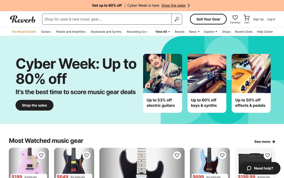 Reverb.com website