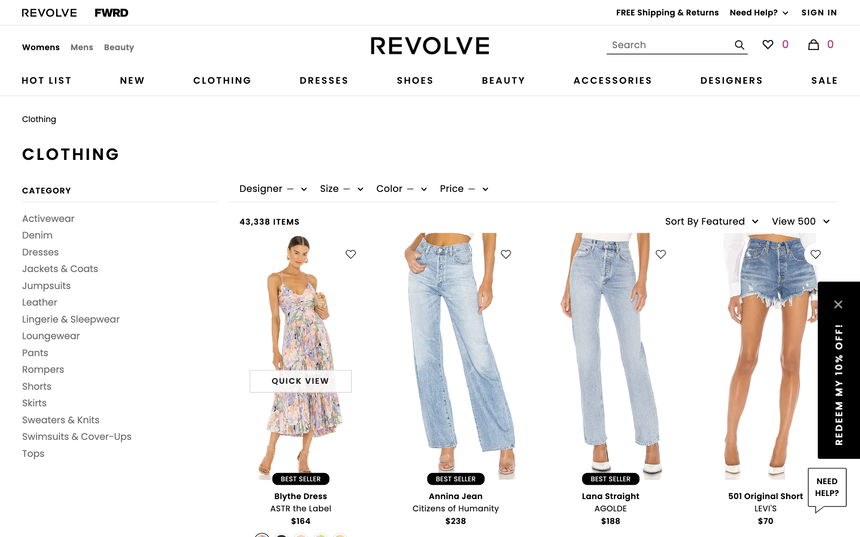 REVOLVE on Shomp