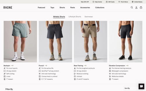 Rhone website screenshot