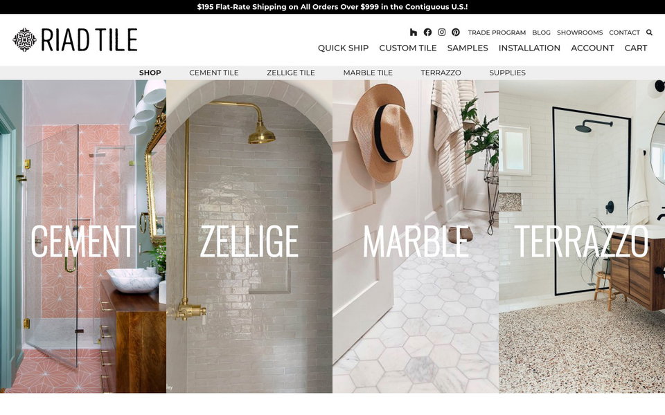 Riad Tile website