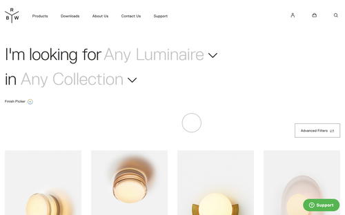Rich Brilliant Willing website screenshot