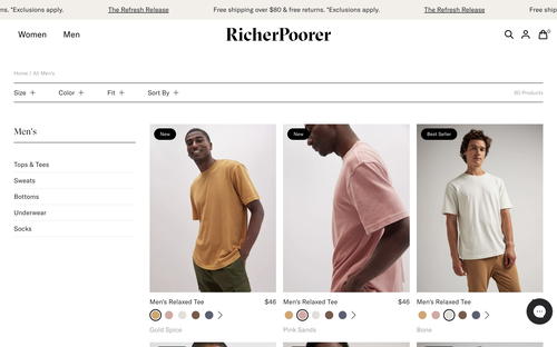 Richer Poorer website screenshot