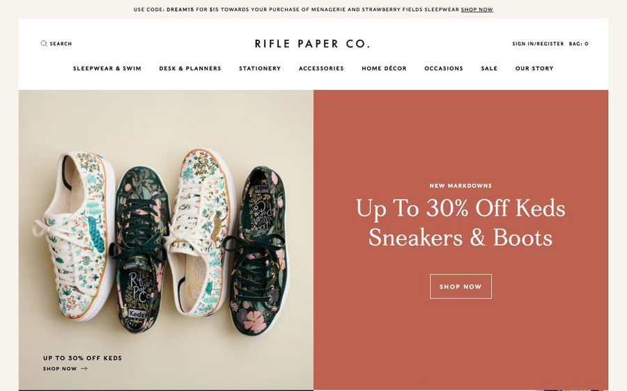 Rifle Paper Co. on Shomp