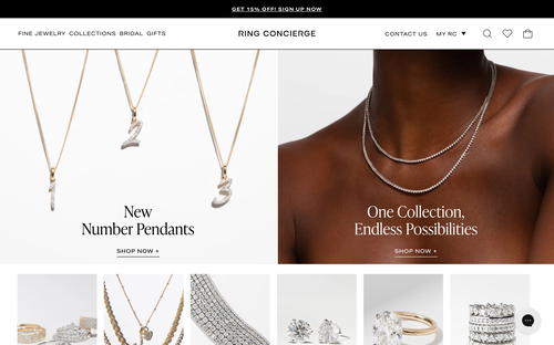 Ring Concierge website screenshot