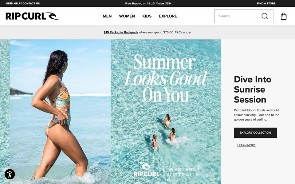 Rip Curl website