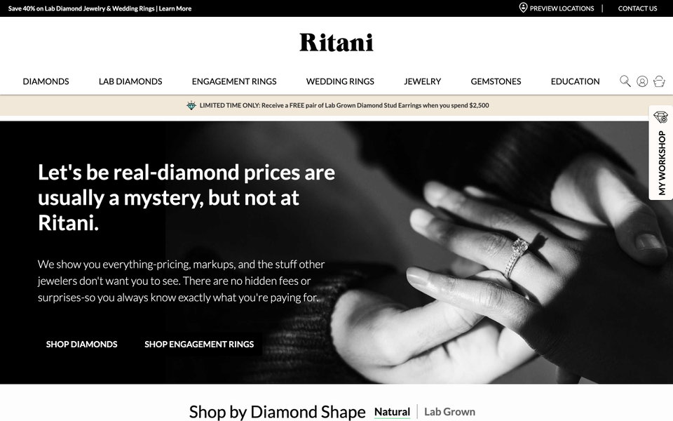 Ritani website