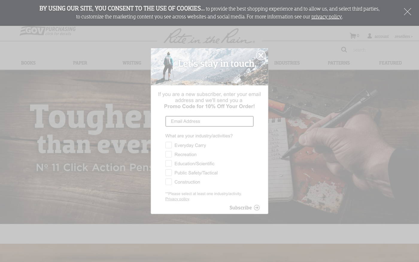 Rite in the Rain screenshot