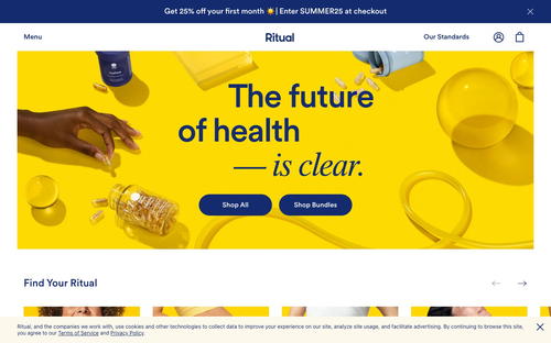 Ritual website screenshot