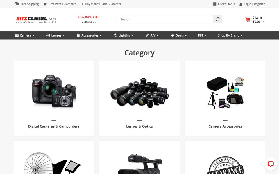 Ritz Camera website