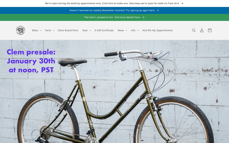 Rivendell Bicycle Works website