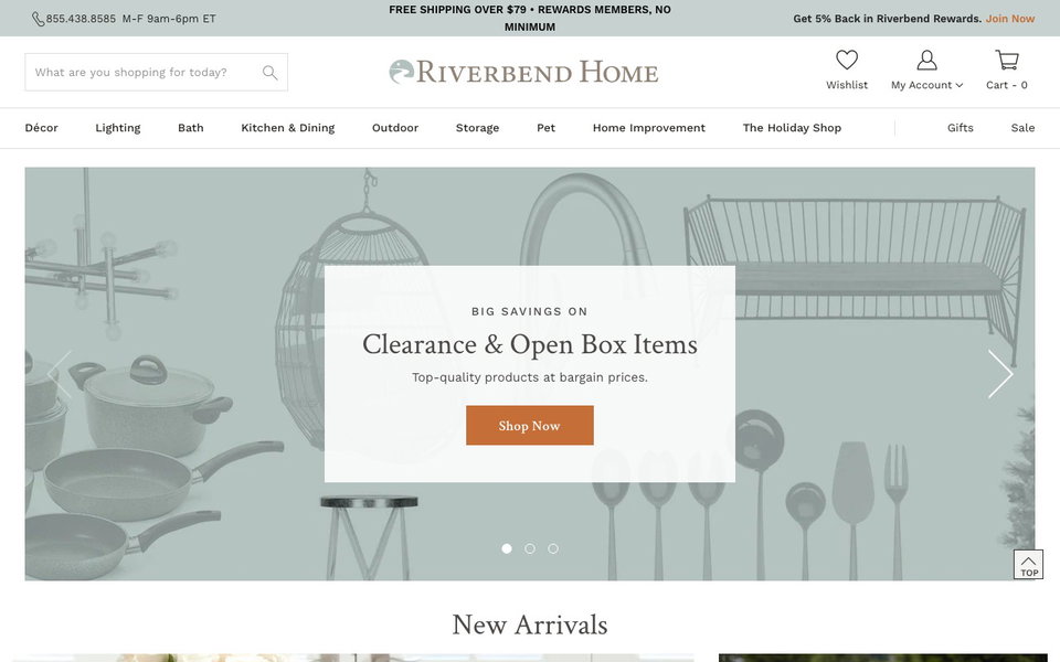 Riverbend Home website