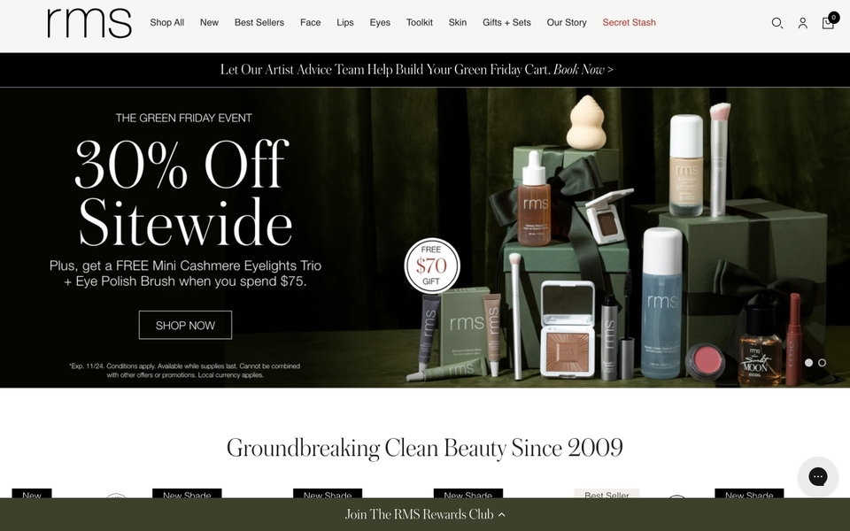 RMS Beauty website