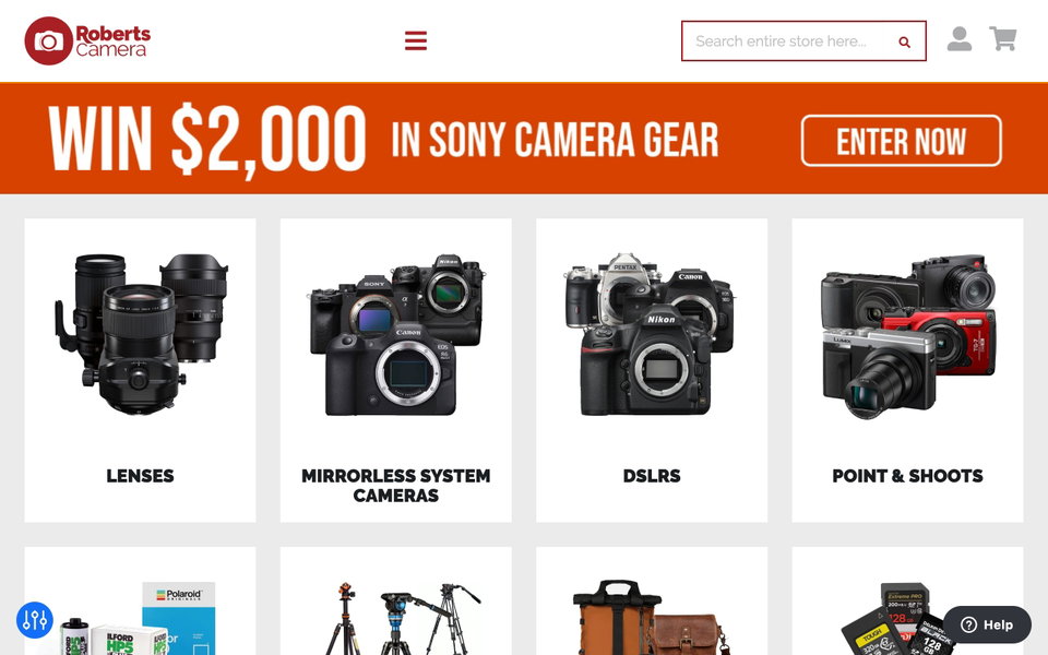 Roberts Camera website