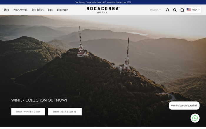 Rocacorba Clothing Girona screenshot