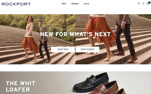 Rockport website screenshot