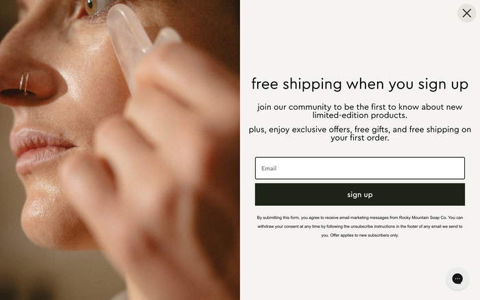 Rocky Mountain Soap Company screenshot