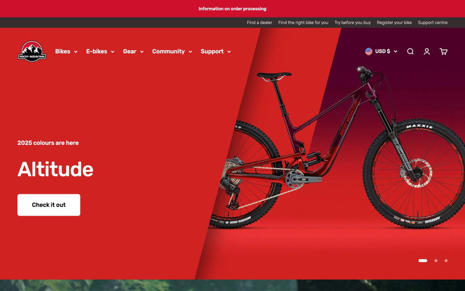 Rocky Mountain website
