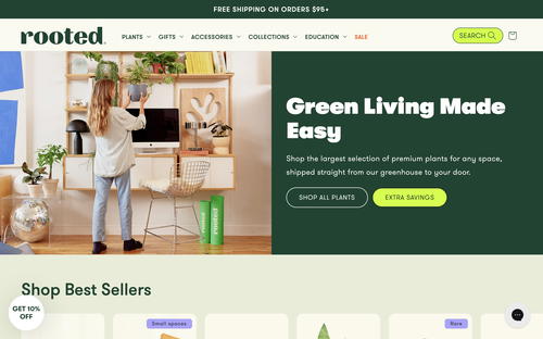 Rooted website screenshot