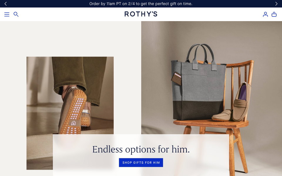 Rothy's website