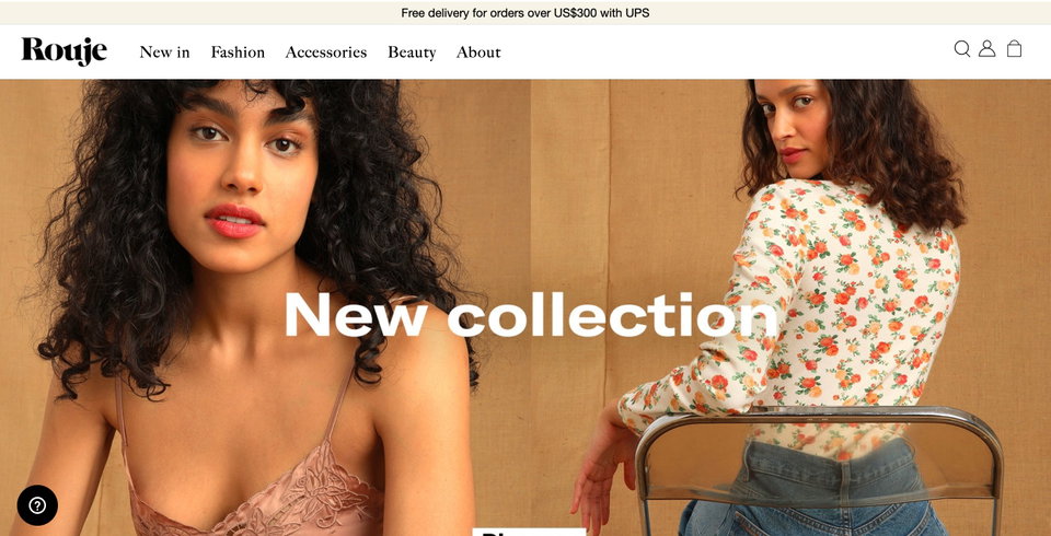 Rouje Paris website