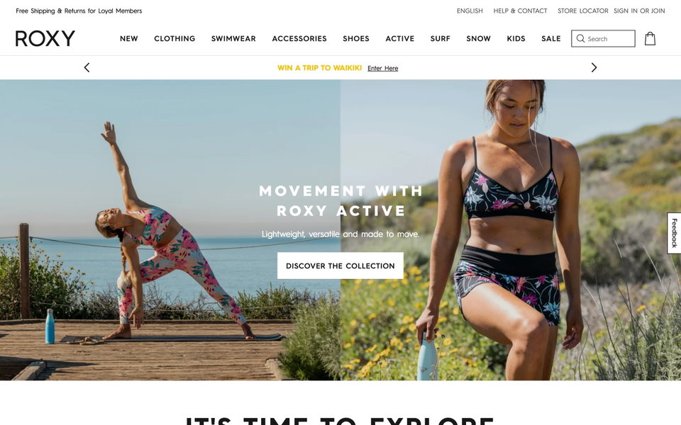 ROXY website