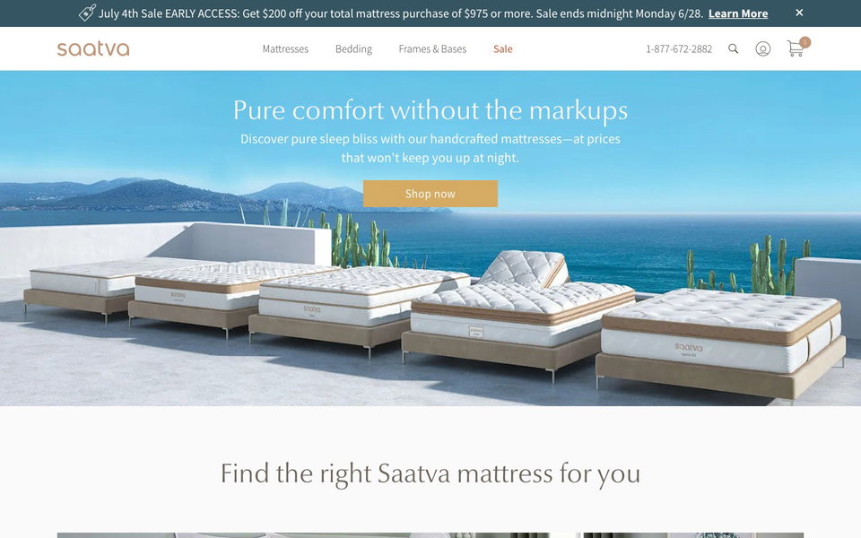 Saatva website