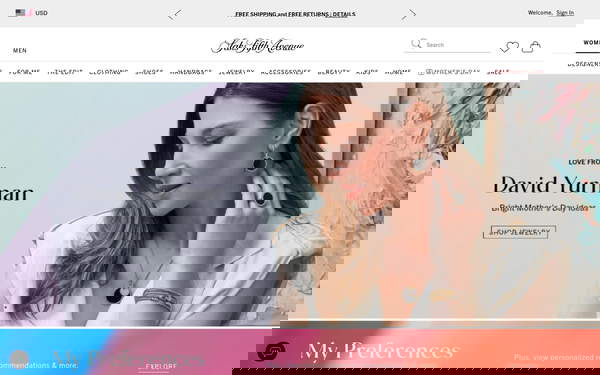 Saks Fifth Avenue screenshot