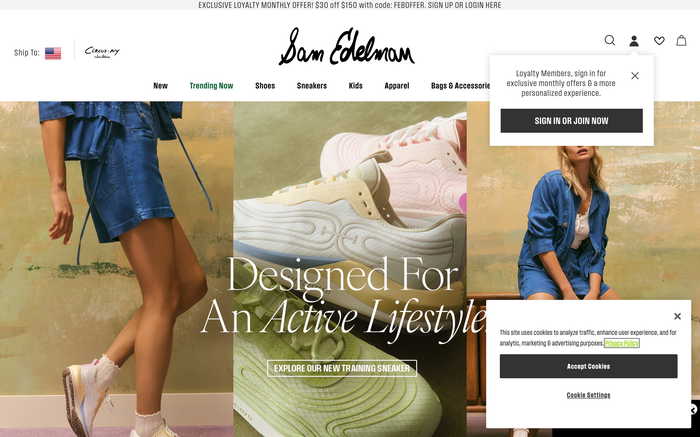 Sam Edelman screenshot