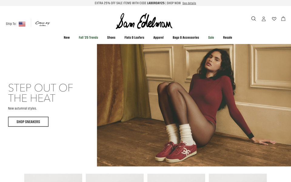 Sam Edelman website