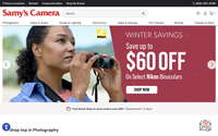 Samy's Camera website screenshot
