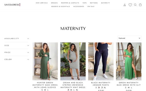 Saved by the Dress website screenshot