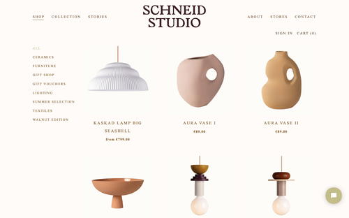 Schneid Studio website screenshot