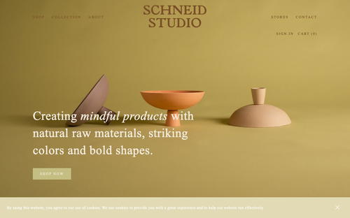 Schneid Studio website screenshot