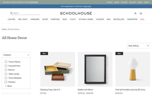 Schoolhouse website screenshot