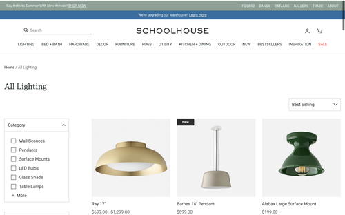 Schoolhouse website screenshot