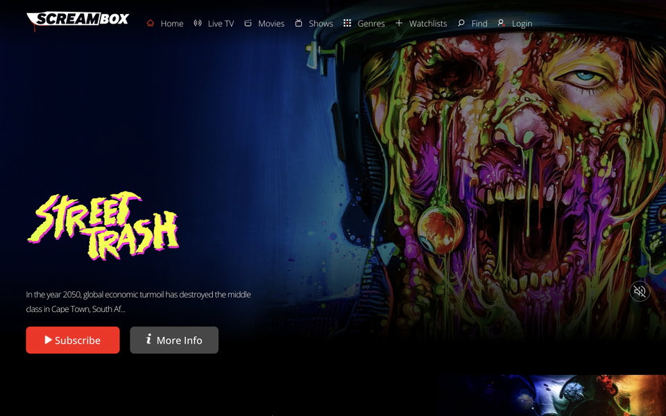 Screambox website