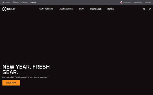 SCUF Gaming website screenshot