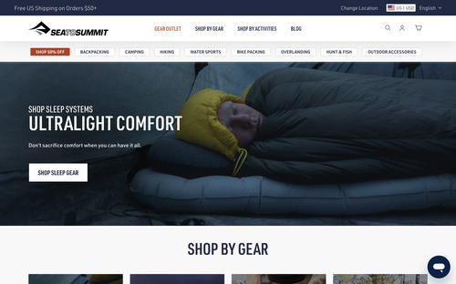 Sea to Summit website screenshot