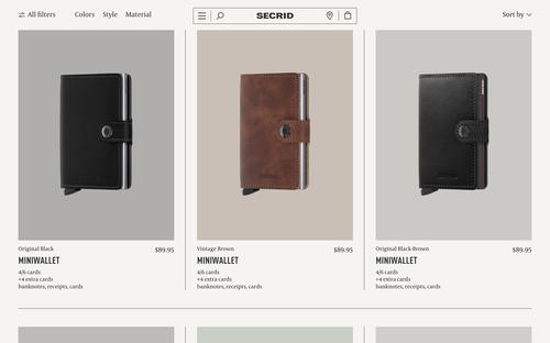 SECRID website screenshot