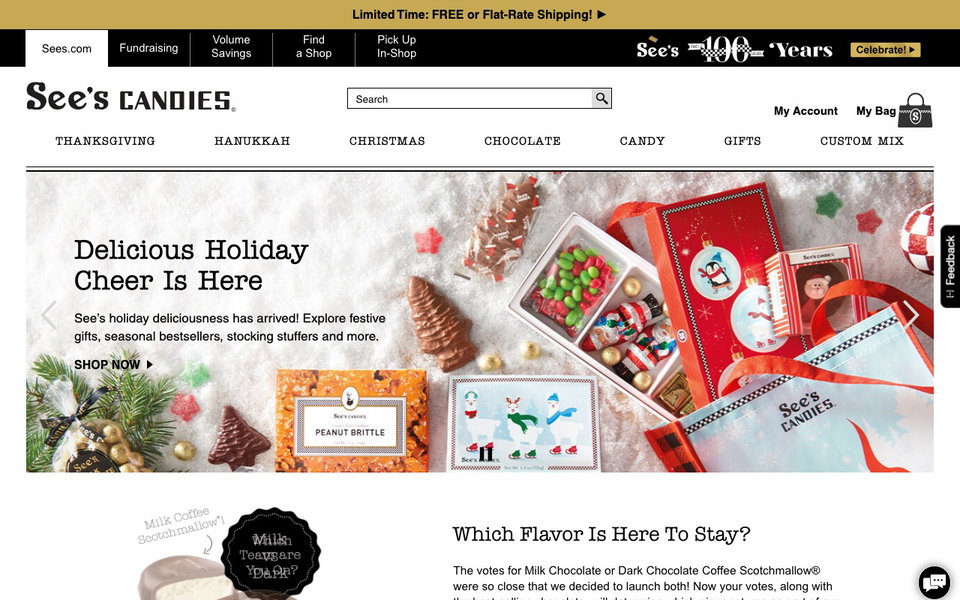 See's Candies website
