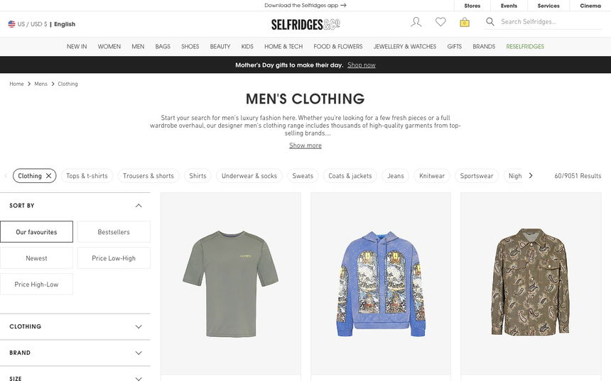 Selfridges on Shomp