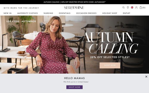 Seraphine website screenshot