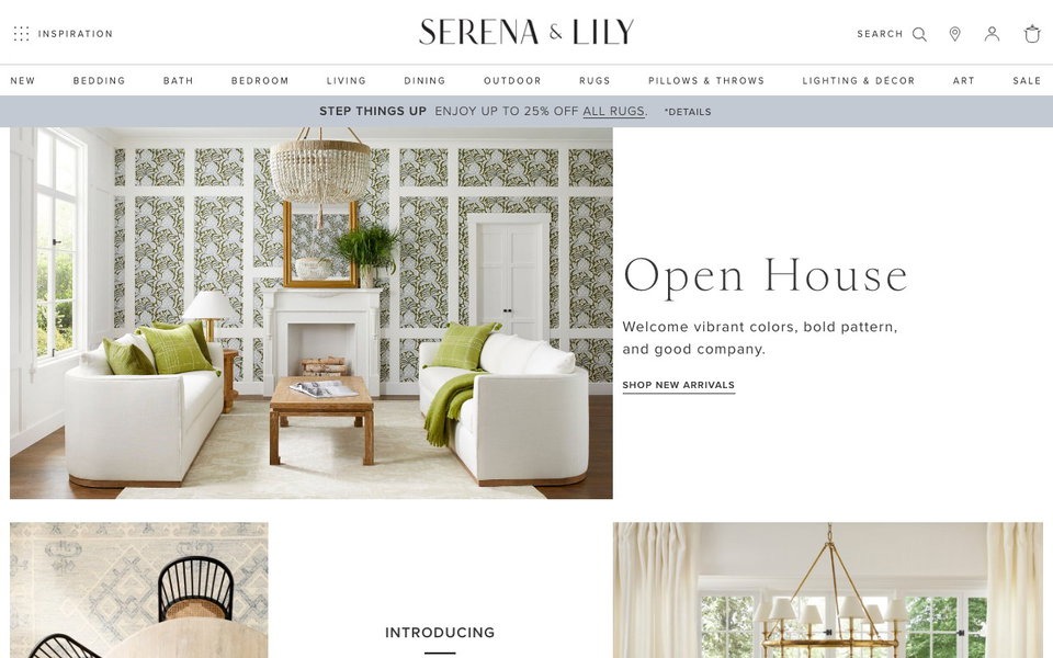 Serena & Lily website