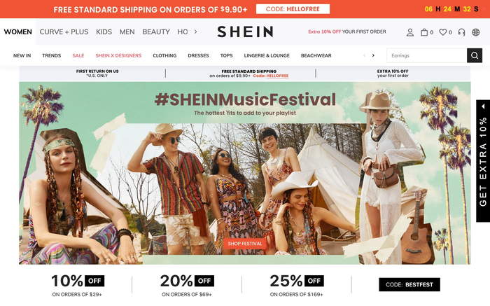 SHEIN screenshot